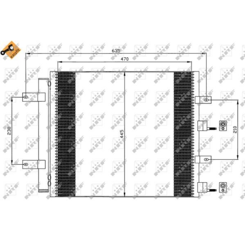 NRF Kondensator, Klimaanlage EASY FIT