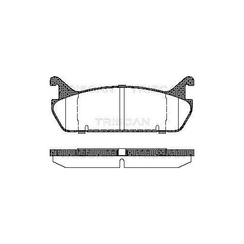 TRISCAN Bremsbelagsatz, Scheibenbremse