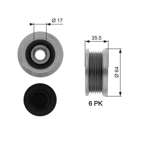 GATES Generatorfreilauf DriveAlign™