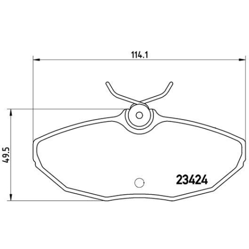 BREMBO Bremsbelagsatz, Scheibenbremse PRIME LINE