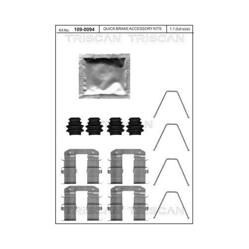 TRISCAN Zubeh&ouml;rsatz, Scheibenbremsbelag