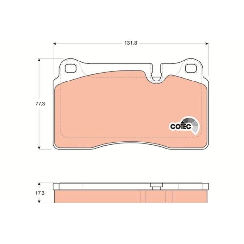 TRW Bremsbelagsatz, Scheibenbremse COTEC