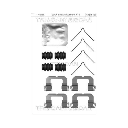 TRISCAN Zubeh&ouml;rsatz, Scheibenbremsbelag