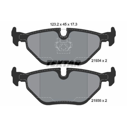 TEXTAR Bremsbelagsatz, Scheibenbremse Q+