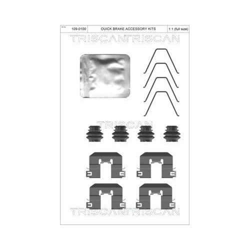 TRISCAN Zubeh&ouml;rsatz, Scheibenbremsbelag