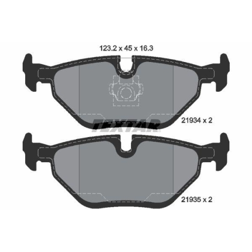 TEXTAR Bremsbelagsatz, Scheibenbremse Q+