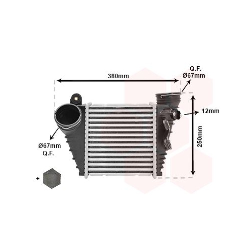 VAN WEZEL Ladeluftkühler *** IR PLUS ***
