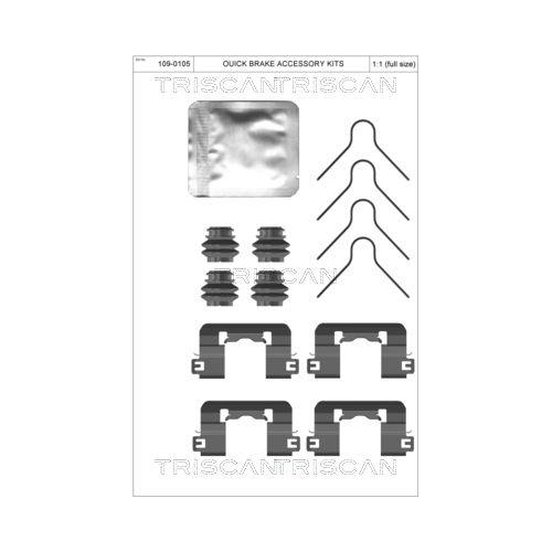 TRISCAN Zubeh&ouml;rsatz, Scheibenbremsbelag