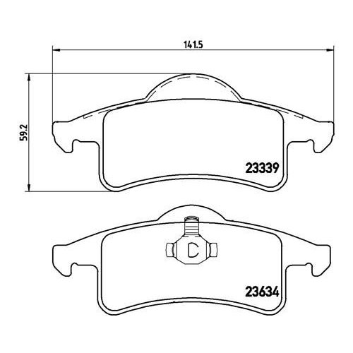 BREMBO Bremsbelagsatz, Scheibenbremse PRIME LINE