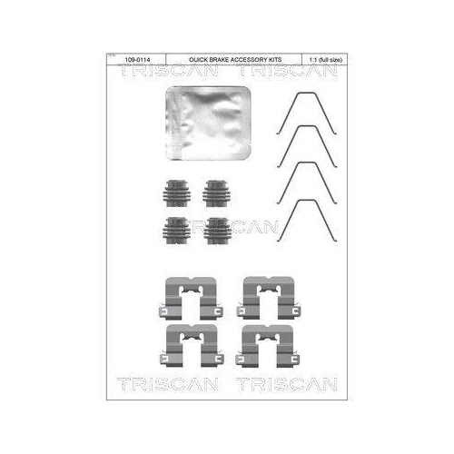 TRISCAN Zubehörsatz, Scheibenbremsbelag