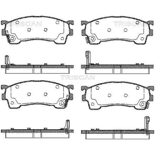 TRISCAN Bremsbelagsatz, Scheibenbremse