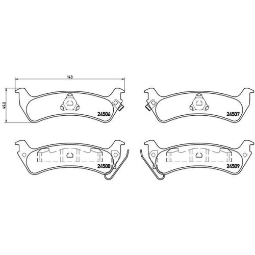 BREMBO Bremsbelagsatz, Scheibenbremse PRIME LINE