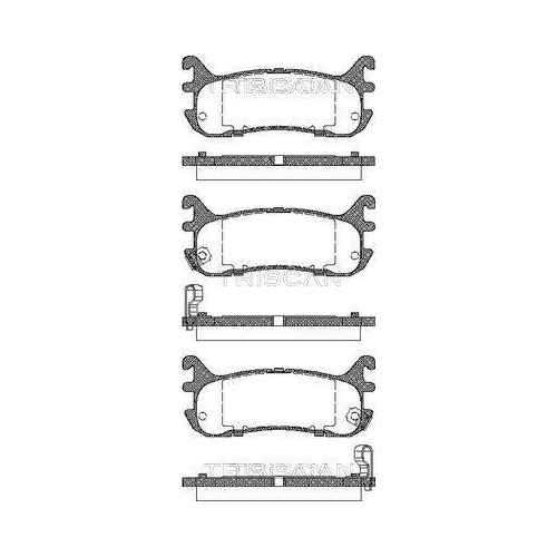TRISCAN Bremsbelagsatz, Scheibenbremse