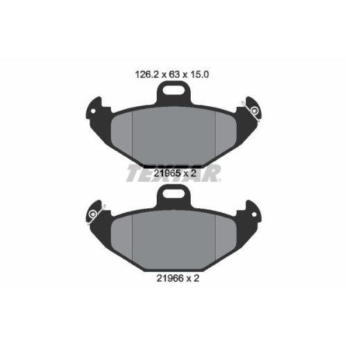 TEXTAR Bremsbelagsatz, Scheibenbremse