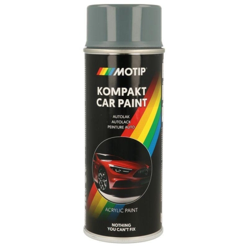 MOTIP Fahrzeug-Kombinationslack KOMPAKT AUTOLACK grau hochgl&auml;nzend 400 ml