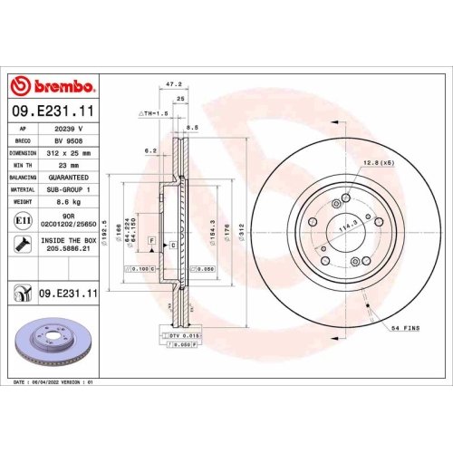 BREMBO Bremsscheibe PRIME LINE - UV Coated