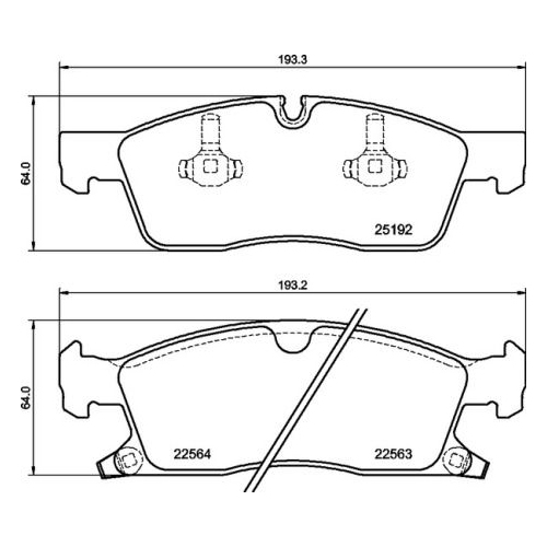 BREMBO Bremsbelagsatz, Scheibenbremse PRIME LINE