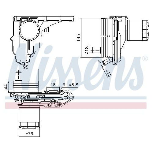 NISSENS Ölkühler, Motoröl