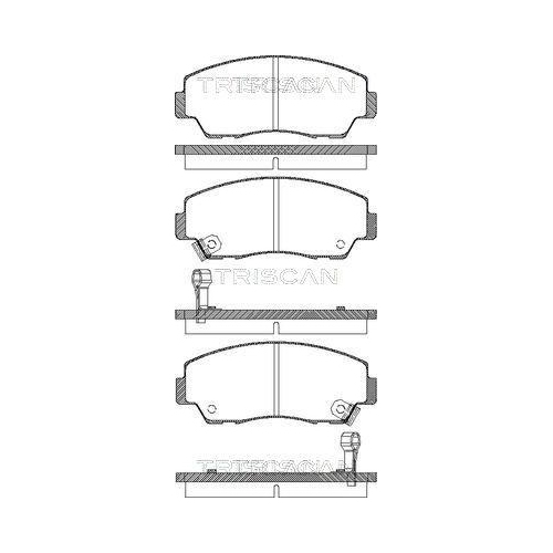 TRISCAN Bremsbelagsatz, Scheibenbremse
