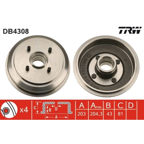 TRW Bremstrommel