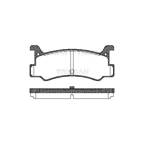TRISCAN Bremsbelagsatz, Scheibenbremse