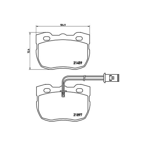 BREMBO Bremsbelagsatz, Scheibenbremse PRIME LINE