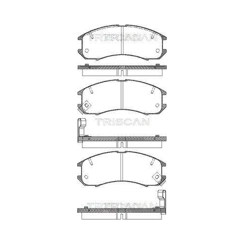 TRISCAN Bremsbelagsatz, Scheibenbremse