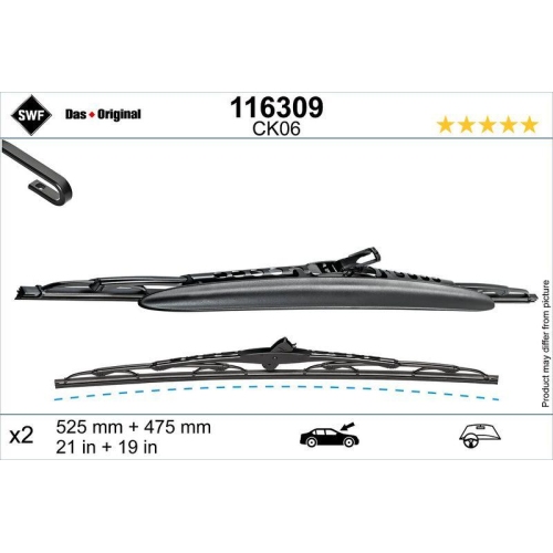 SWF Wischblatt DAS ORIGINAL SET