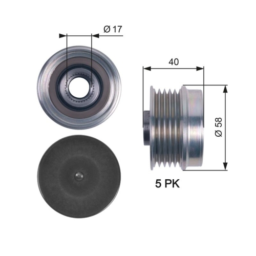 GATES Generatorfreilauf DriveAlign™