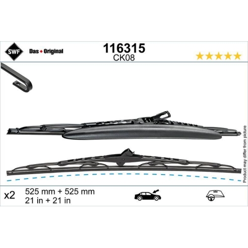 SWF Wischblatt DAS ORIGINAL SET