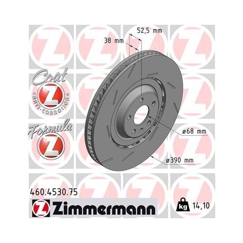 ZIMMERMANN Bremsscheibe FORMULA Z