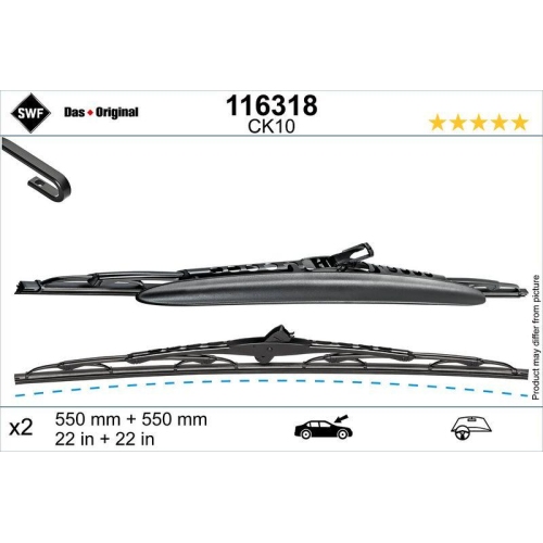 SWF Wischblatt DAS ORIGINAL SET