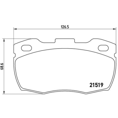 BREMBO Bremsbelagsatz, Scheibenbremse PRIME LINE