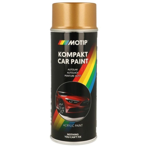MOTIP Fahrzeug-Kombinationslack KOMPAKT AUTOLACK gold metallic 400 ml