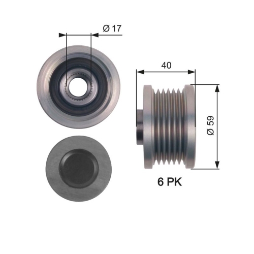 GATES Generatorfreilauf DriveAlign™