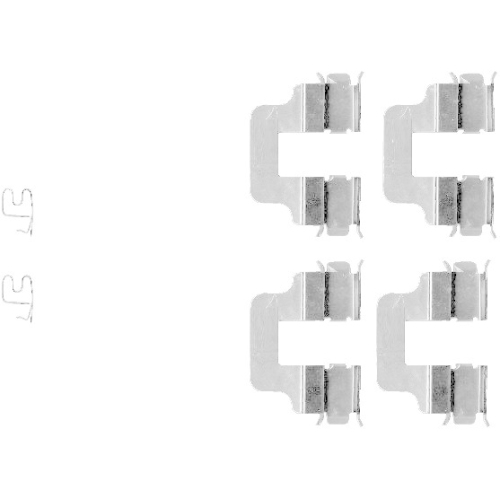 TEXTAR Zubehörsatz, Scheibenbremsbelag