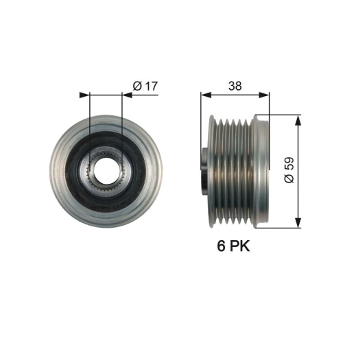 GATES Generatorfreilauf DriveAlign™