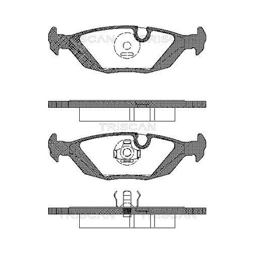 TRISCAN Bremsbelagsatz, Scheibenbremse