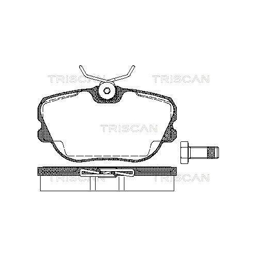 TRISCAN Bremsbelagsatz, Scheibenbremse