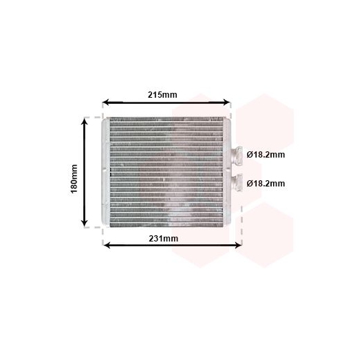 VAN WEZEL Wärmetauscher, Innenraumheizung