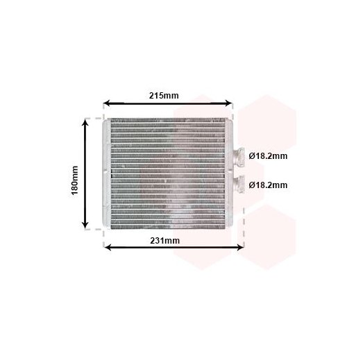 VAN WEZEL Wärmetauscher, Innenraumheizung