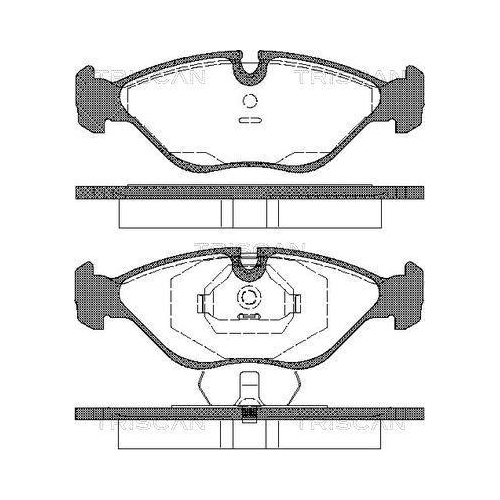 TRISCAN Bremsbelagsatz, Scheibenbremse