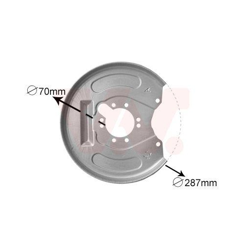 VAN WEZEL Spritzblech, Bremsscheibe
