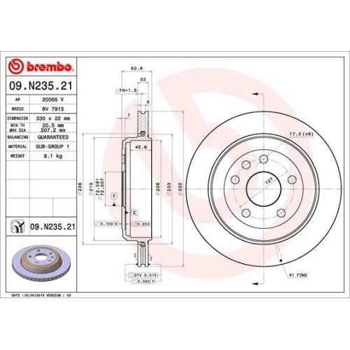 BREMBO Bremsscheibe PRIME LINE - UV Coated