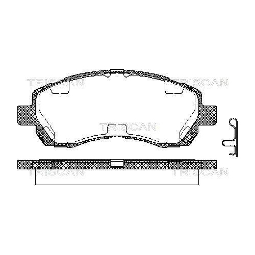 TRISCAN Bremsbelagsatz, Scheibenbremse