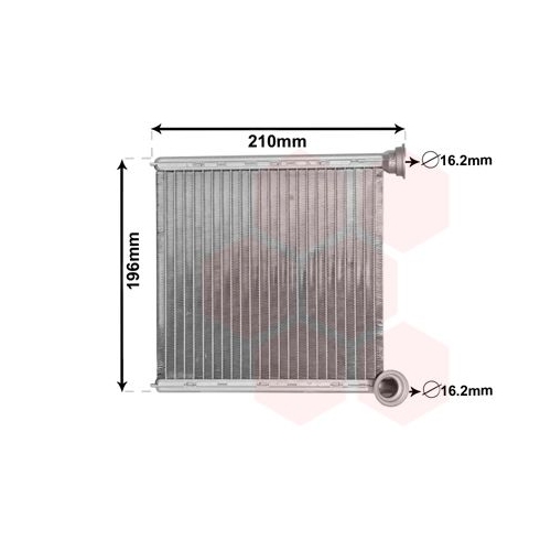 VAN WEZEL Wärmetauscher, Innenraumheizung