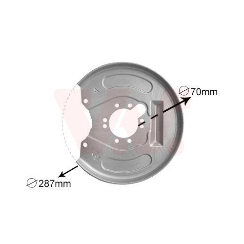 VAN WEZEL Spritzblech, Bremsscheibe