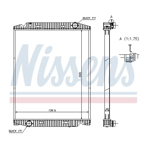 NISSENS Kühler, Motorkühlung