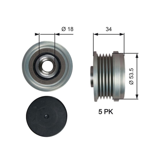 GATES Generatorfreilauf DriveAlign™