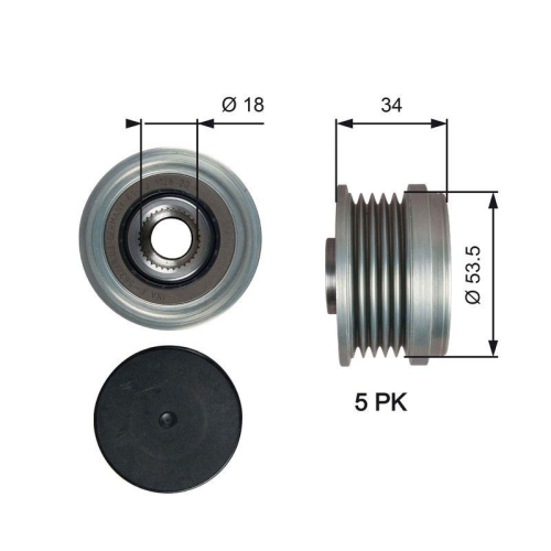 GATES Generatorfreilauf DriveAlign&trade;